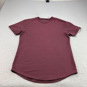 Bylt Shirt Mens M‎ Red Drop Cut Lux Short Sleeve Crew Neck Premium Stretch